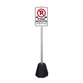 Parking Lot Sign - Concrete Base