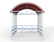 Arched Roof Cart Corral